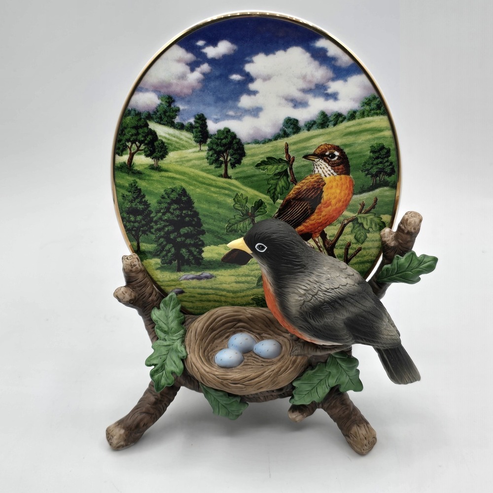 PartyLite Robin Votive Candle Holder P8557 Bird Watcher's Collection Mint in Box
